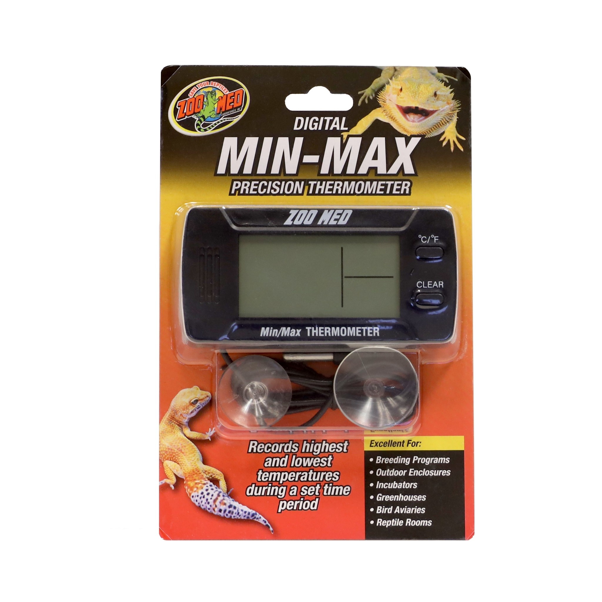 Zoo Med Digital Min Max Thermometer Snake Discovery