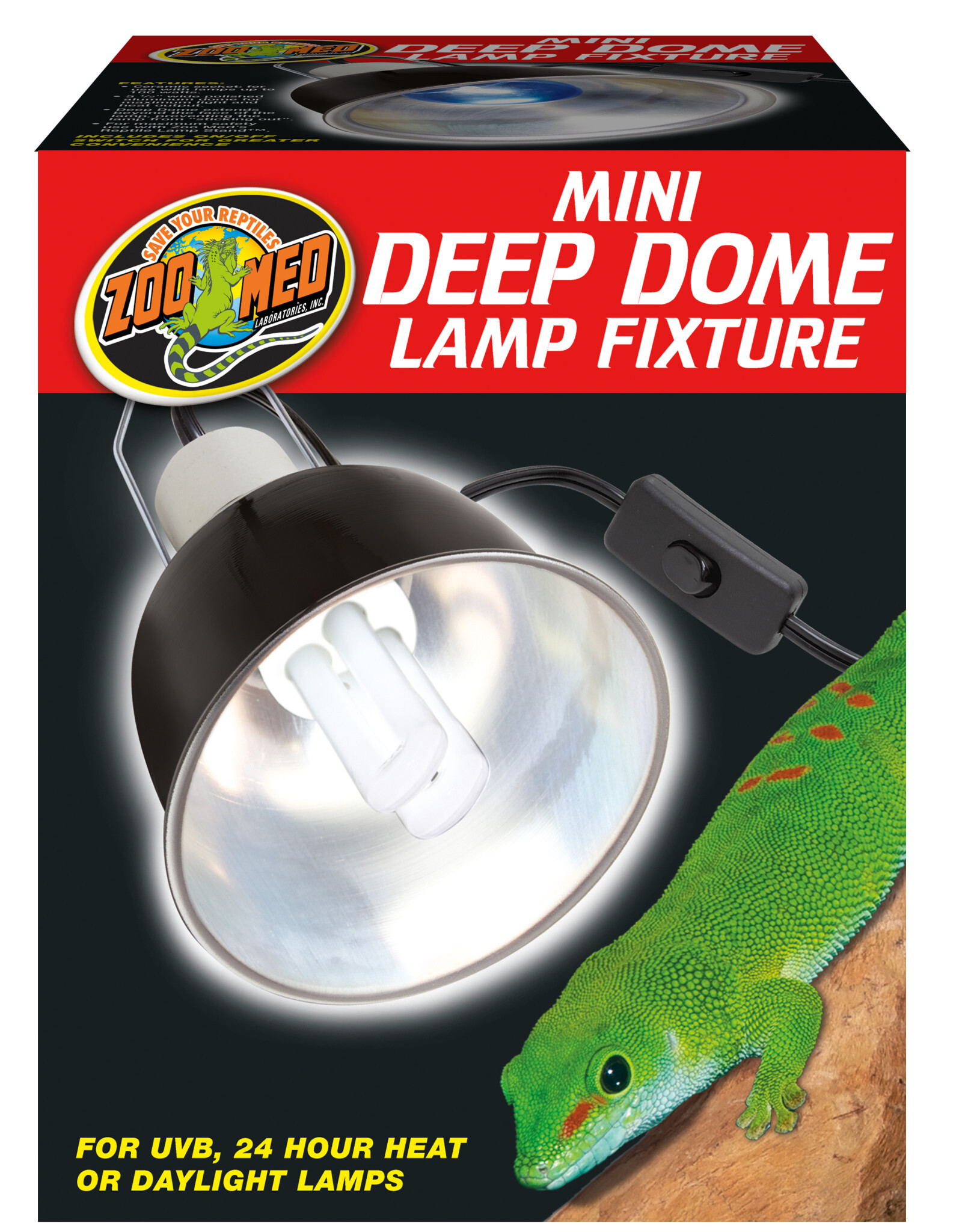 Zoo Med Zoo Med Deep Dome Mini Lamp Fixture