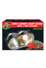 Zoo Med Zoo Med Deep Dome Combo Mini Dual Lamp Fixture