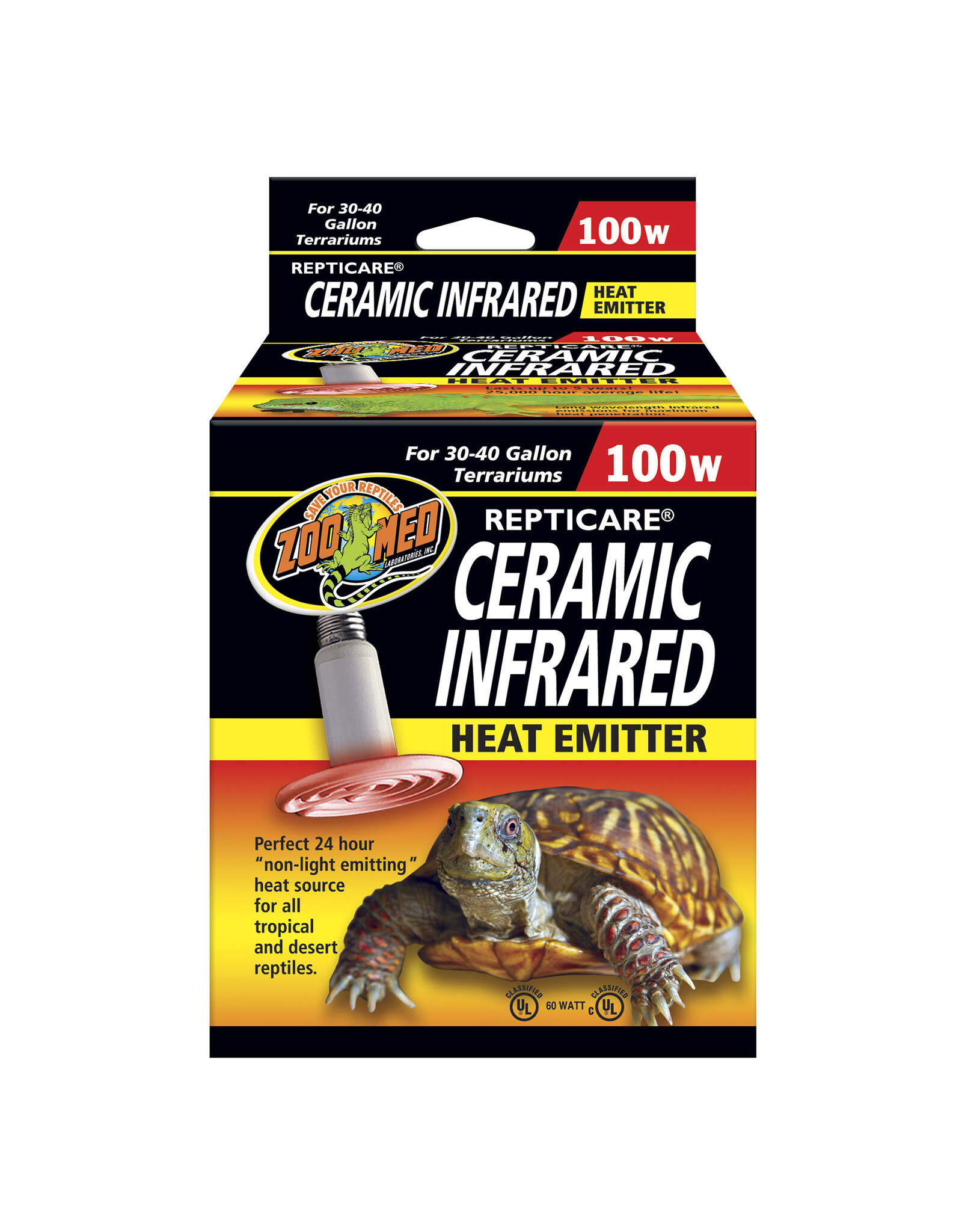 Zoo Med Repticare Ceramic Heat Emitter 100 Watt** ZM CE-100 ( UPC 1006 )