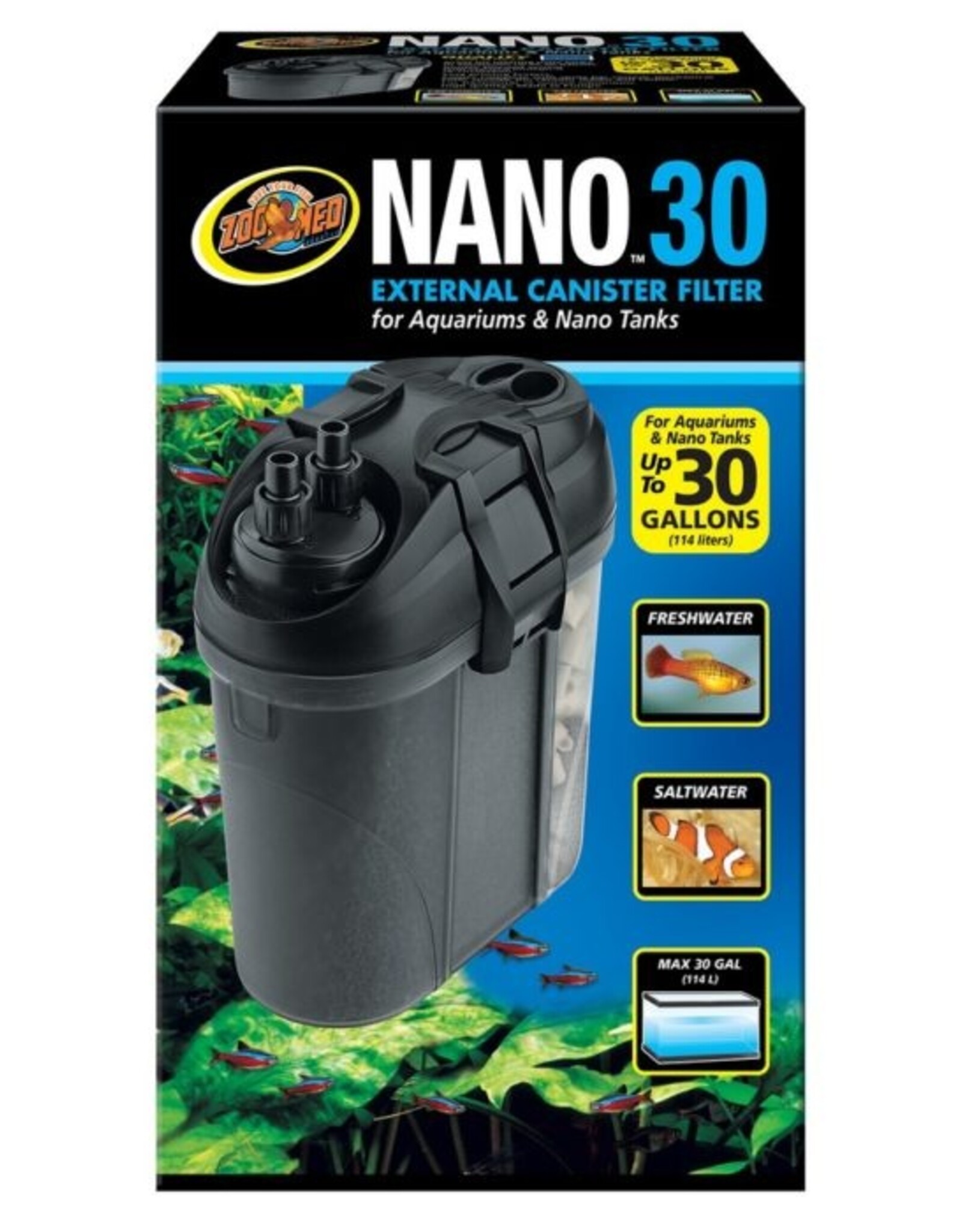 Zoo Med Zoo Med Nano 30 Canister Filter  (160 GPH)