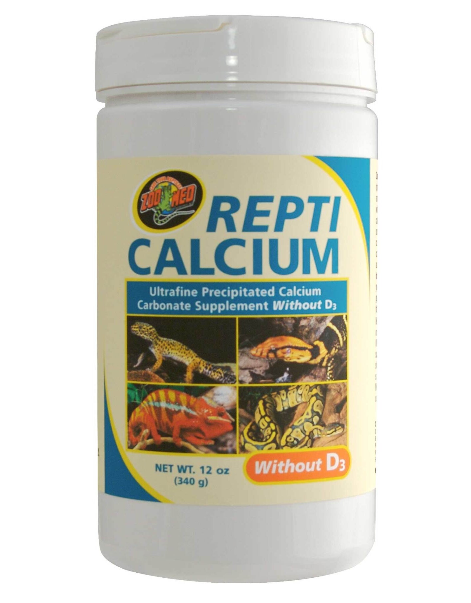 Zoo Med ReptiCalcium without D3 12 oz**