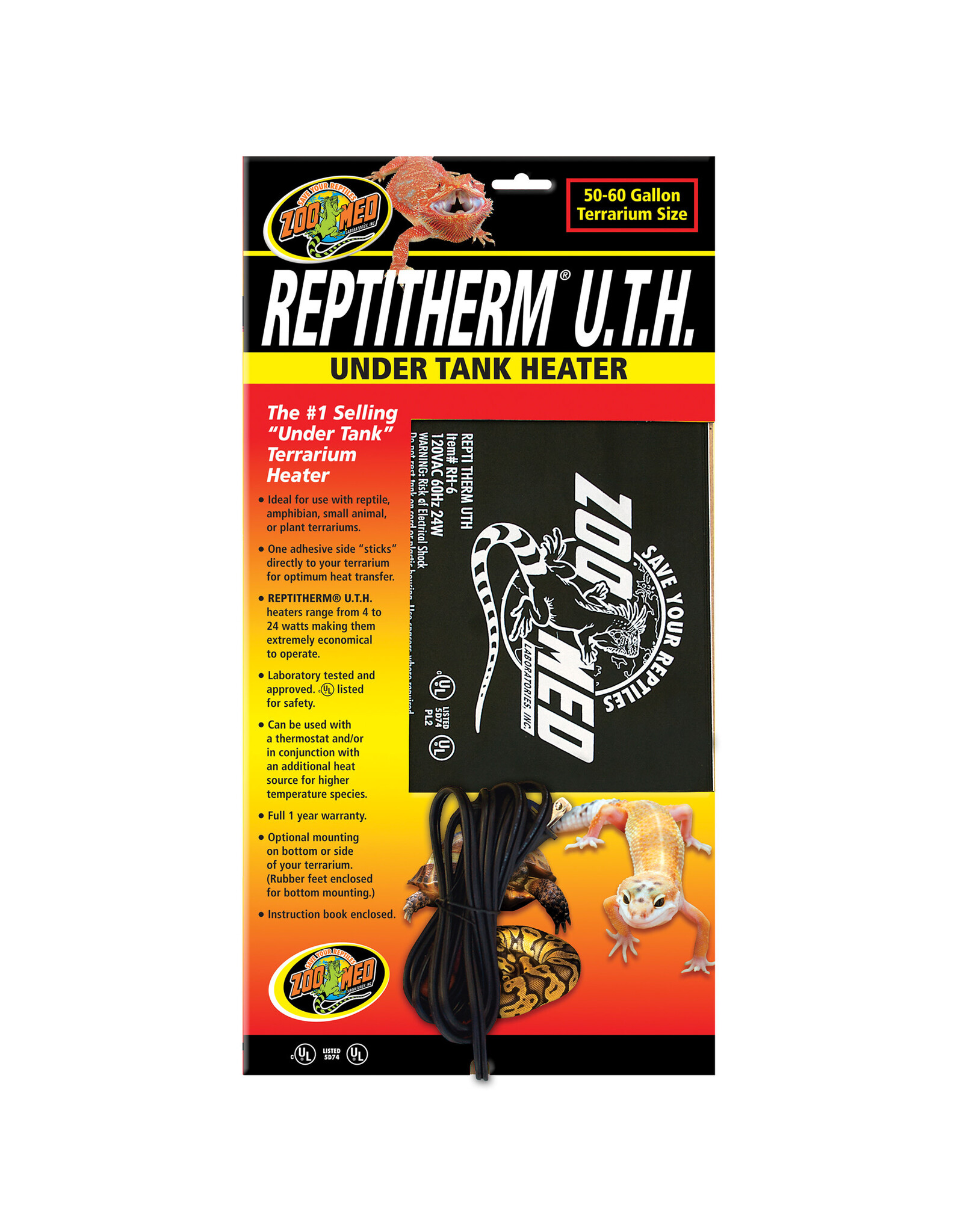 Zoo Med Reptitherm Under Tank Heater 50-60gal