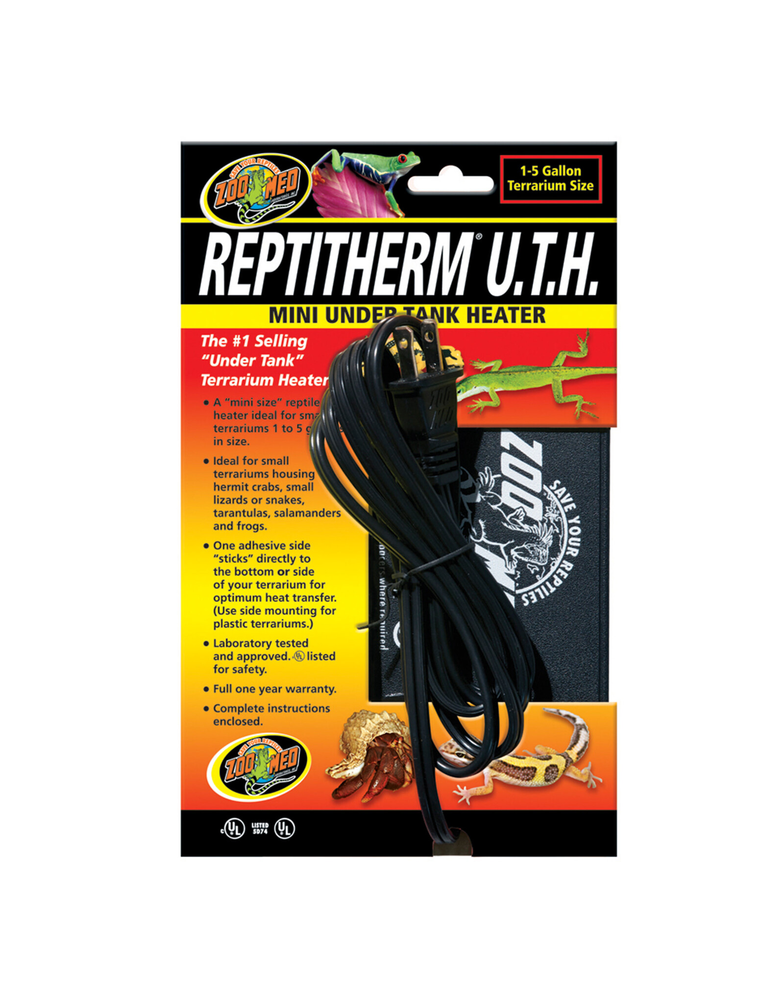 Reptitherm Mini Under Tank Heater 4" x 5" Snake Discovery