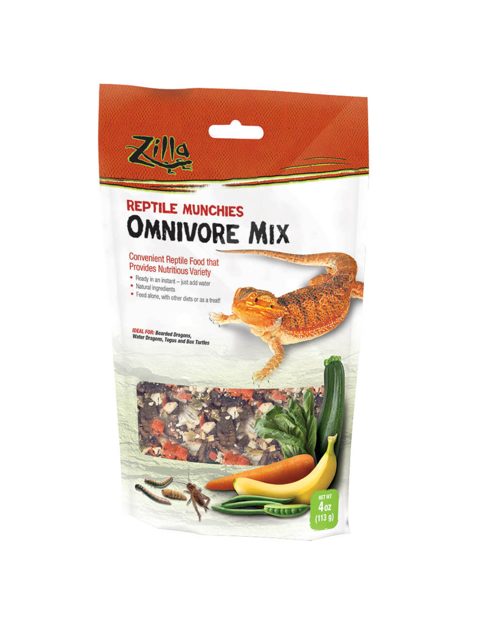 Zilla Reptile Munchies 4 oz- omnivore ZLA09625