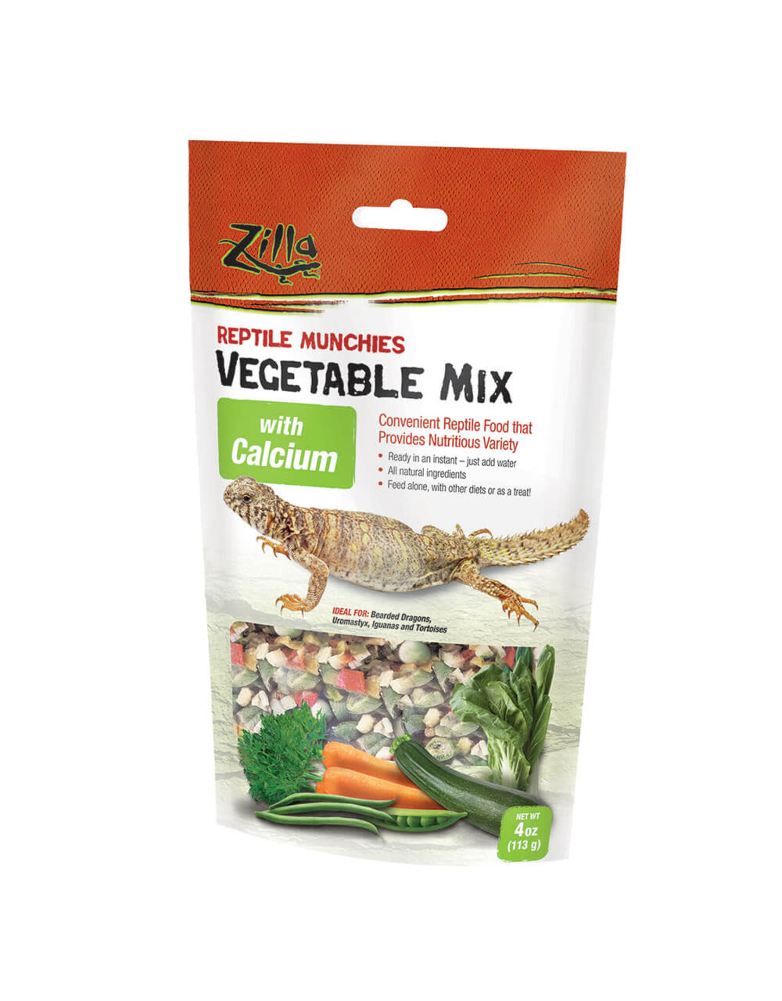 Zilla Zilla Reptile Munchies Vegetable Mix w/ Calcium 4oz