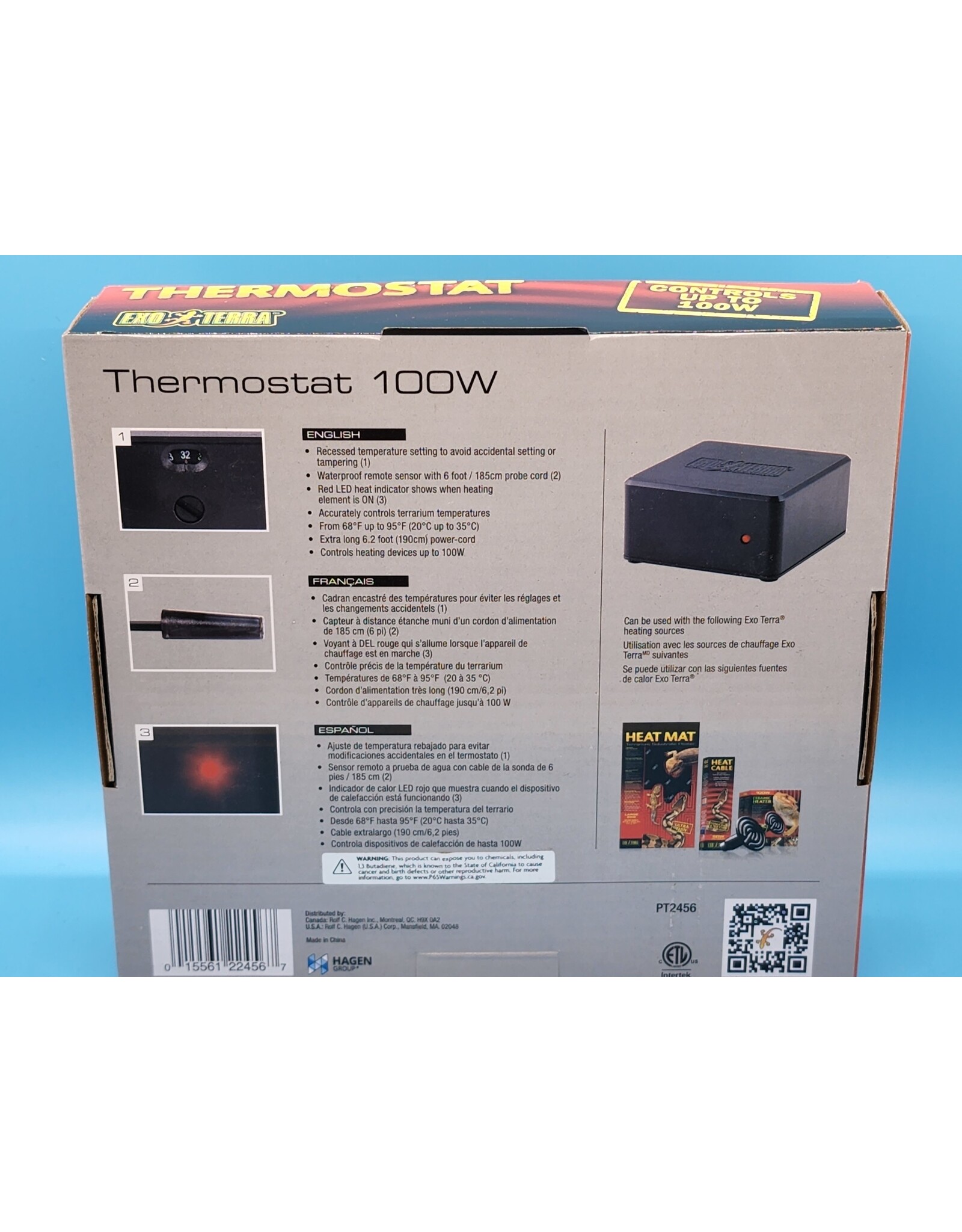 Exo Terra Exo Terra On/Off Thermostat 100W
