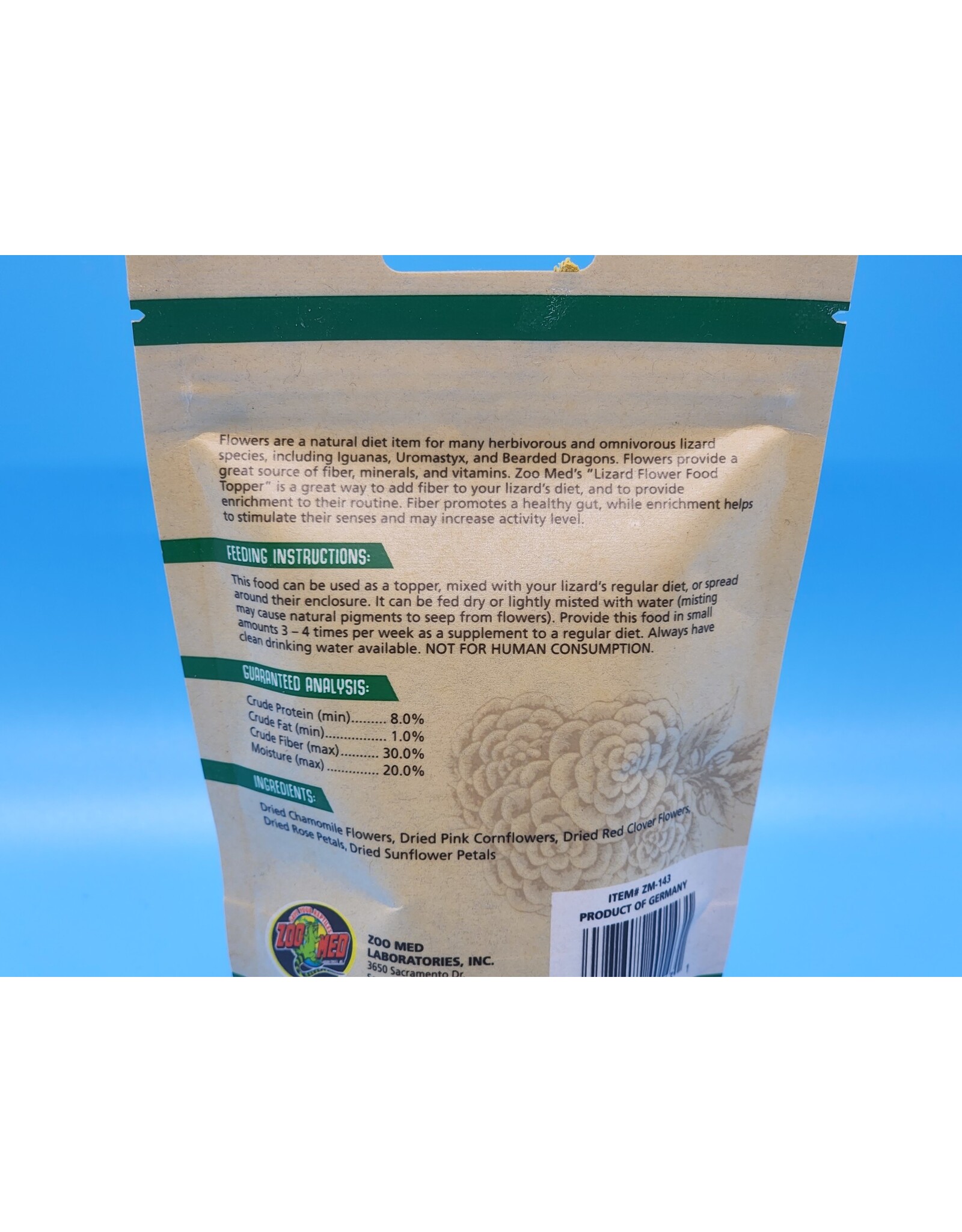 Zoo Med Zoo Med Lizard Flower Food Topper .21oz