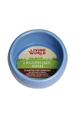 Living World Ergonomic Dish Blue Lg