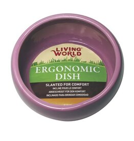 Living World Ergonomic Dish Pink Lg