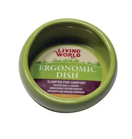 Living World Ergonomic Dish Green Sm