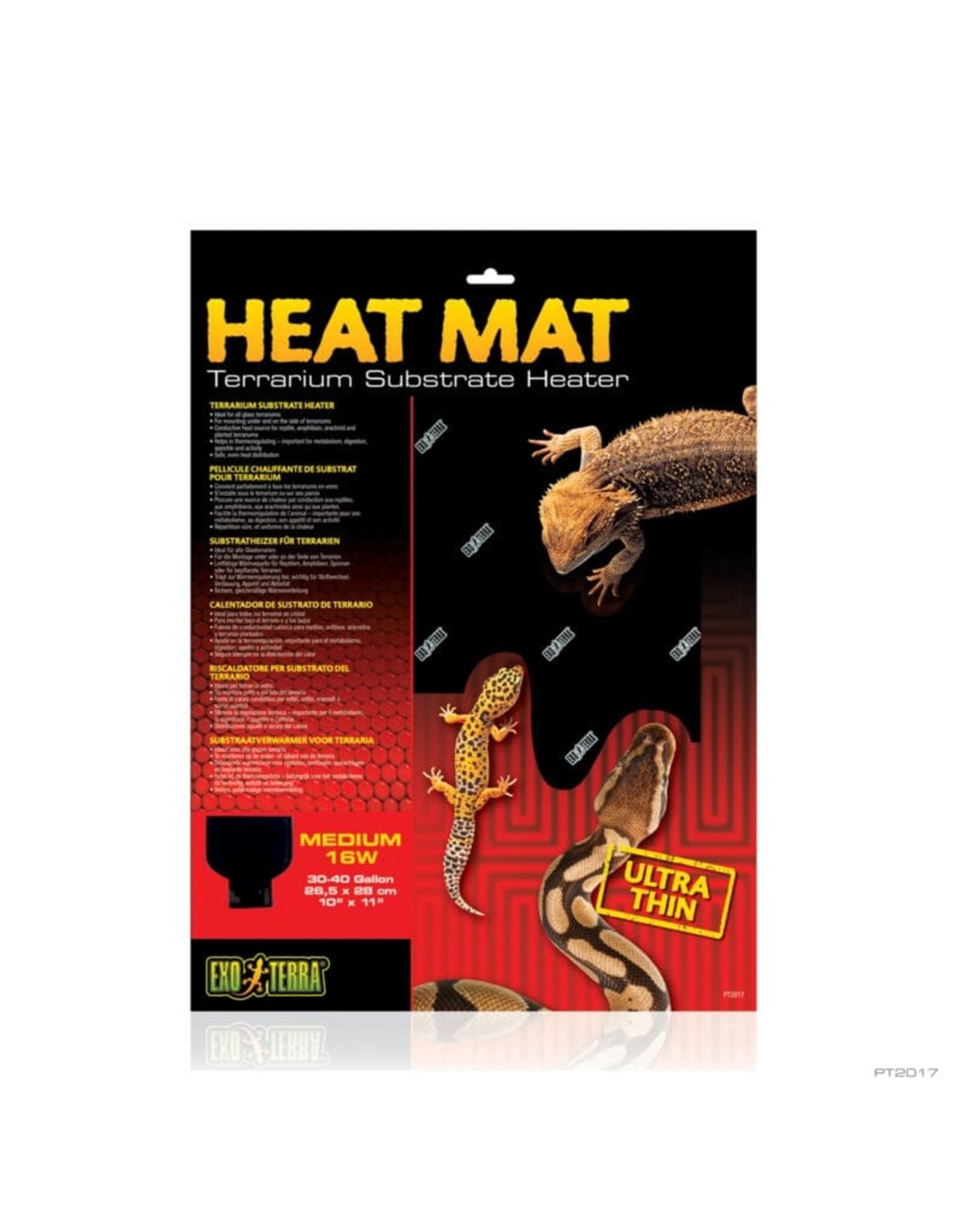 Exo Terra Heat Mat 10x11" 16W ( UPC 0170 ) Snake Discovery