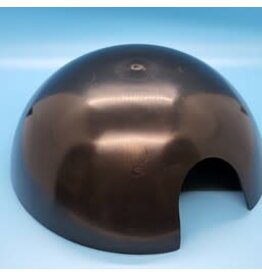 Reptile Basics Black Plastic Dome Hide Large