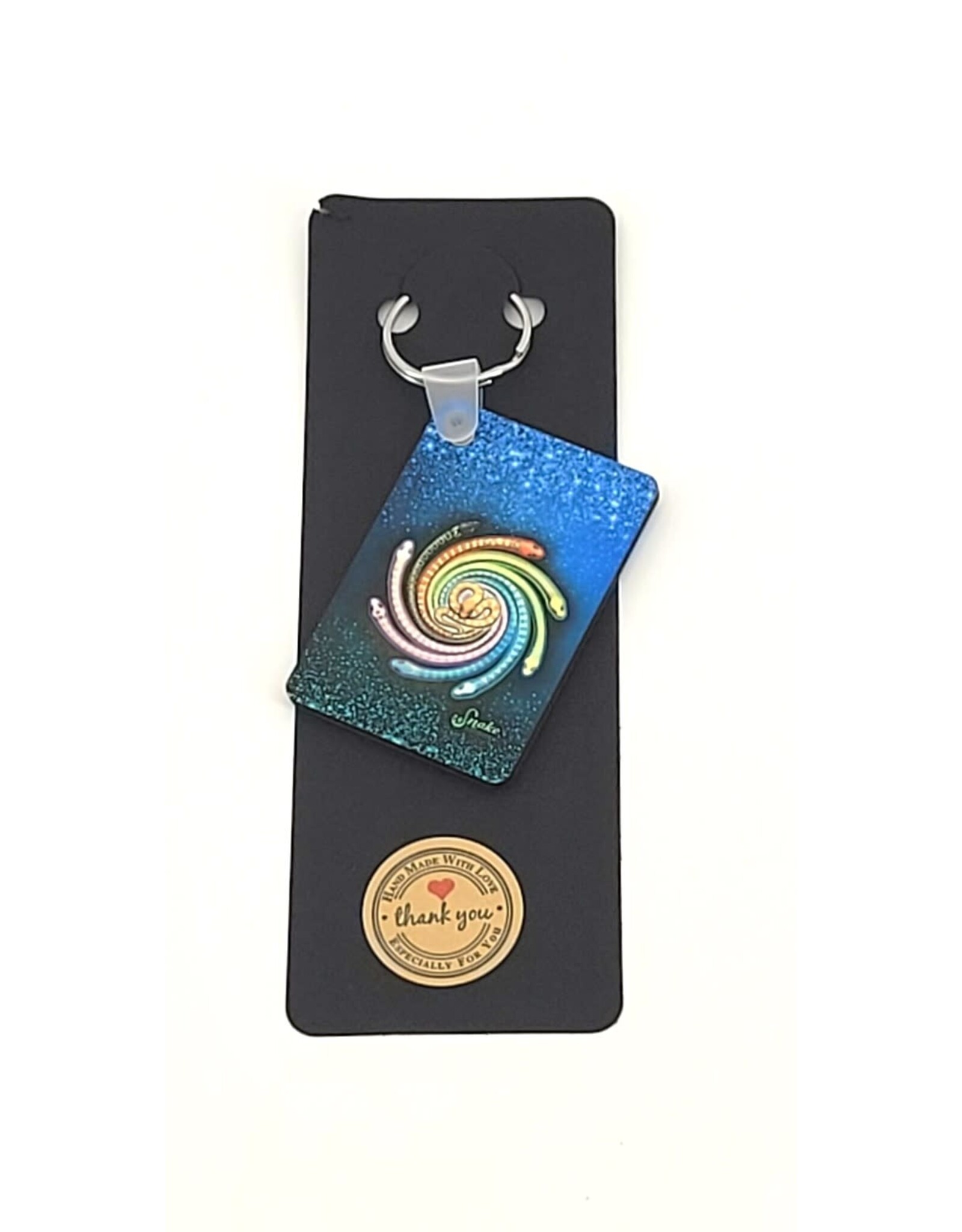 Snake Discovery Eeveelutions Snake Keychain – Morph Spiral Design