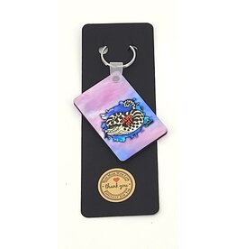 Snake Discovery SD Rectangle Keychain Heck Off Hognose