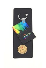 Snake Discovery Snake Discovery Pride Keychain – Rainbow Splash Design