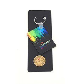 Snake Discovery SD Rectangle Keychain Pride
