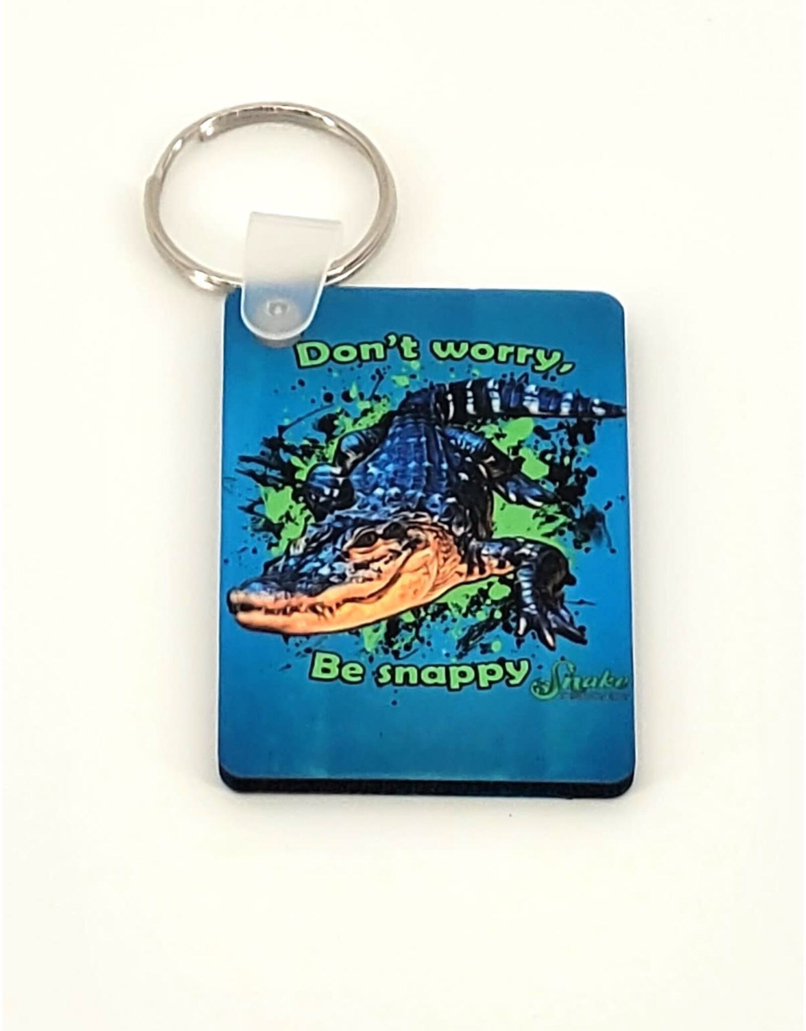Snake Discovery “Don’t Worry, Be Snappy” Keychain – Featuring Rex