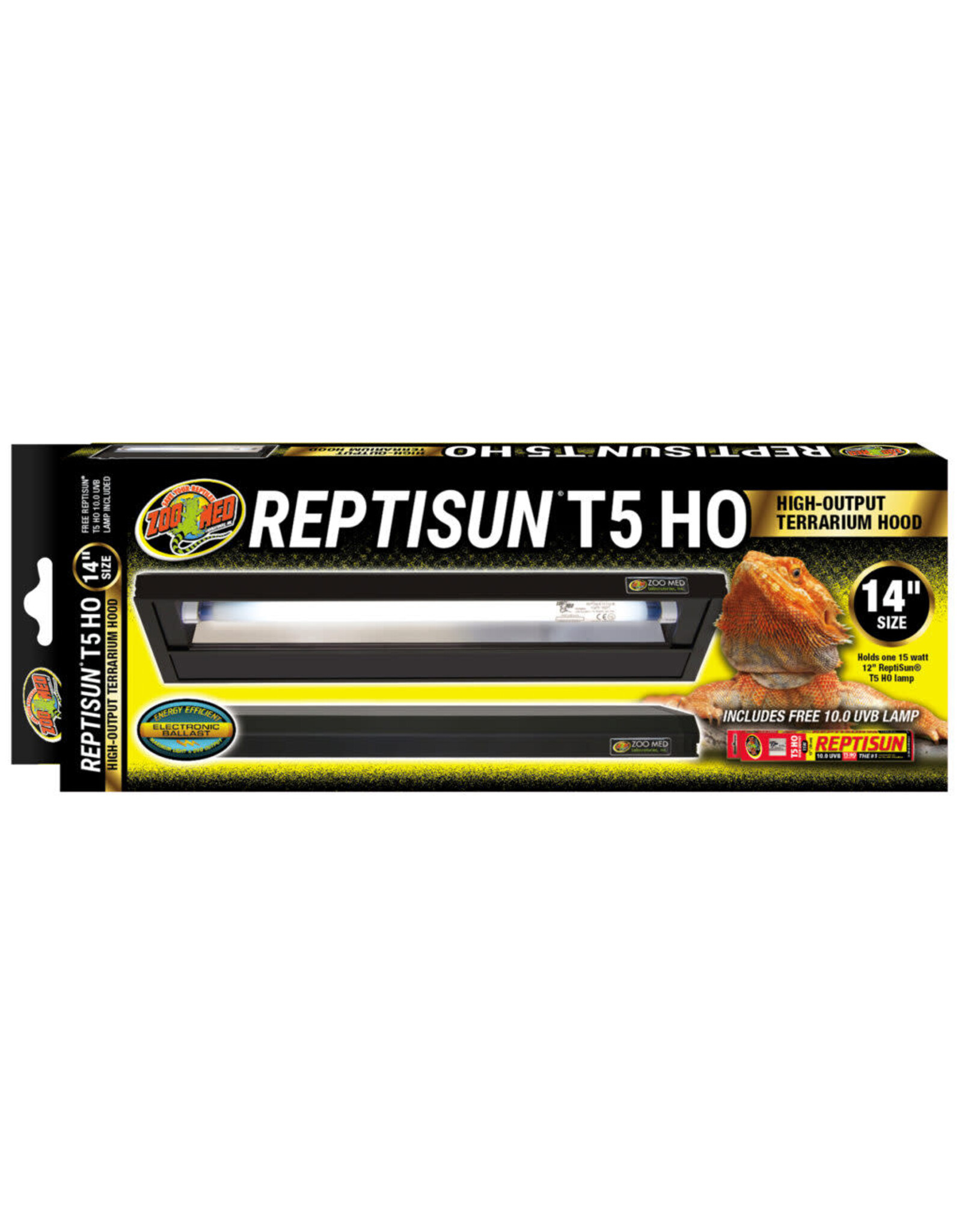 Zoo Med Zoo Med Reptisun T5 with 10.0 UVB Terrarium Hood 14" (
