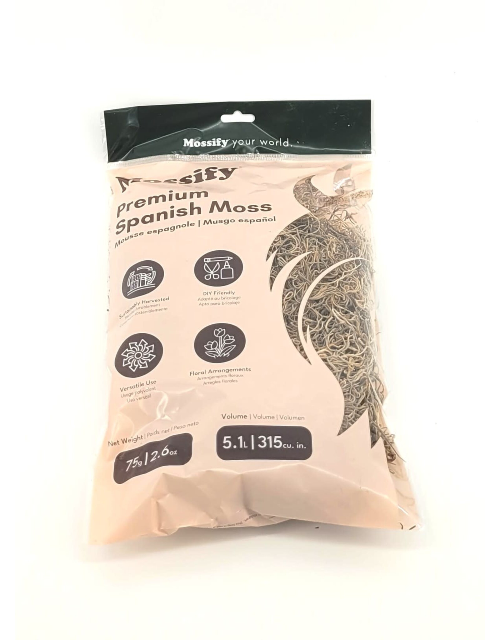 Mossify Mossify Premium Spanish Moss (75g) ( UPC 6885)