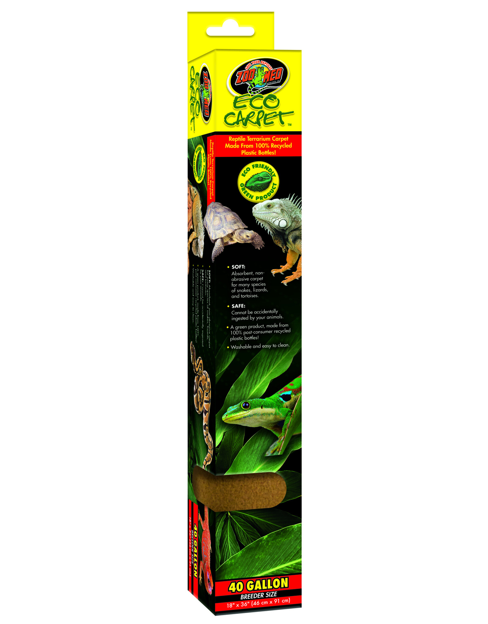 Zoo Med Zoo Med Eco Carpet (Recycled) 18"x36" (Tan)