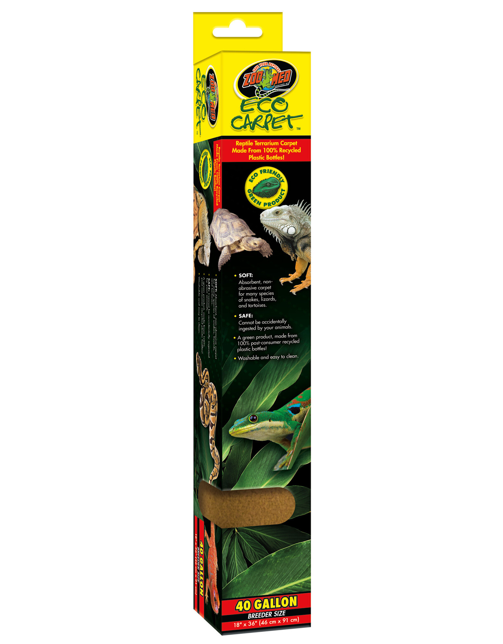 Zoo Med Zoo Med Eco Carpet (Recycled) 18"x36" (Tan)