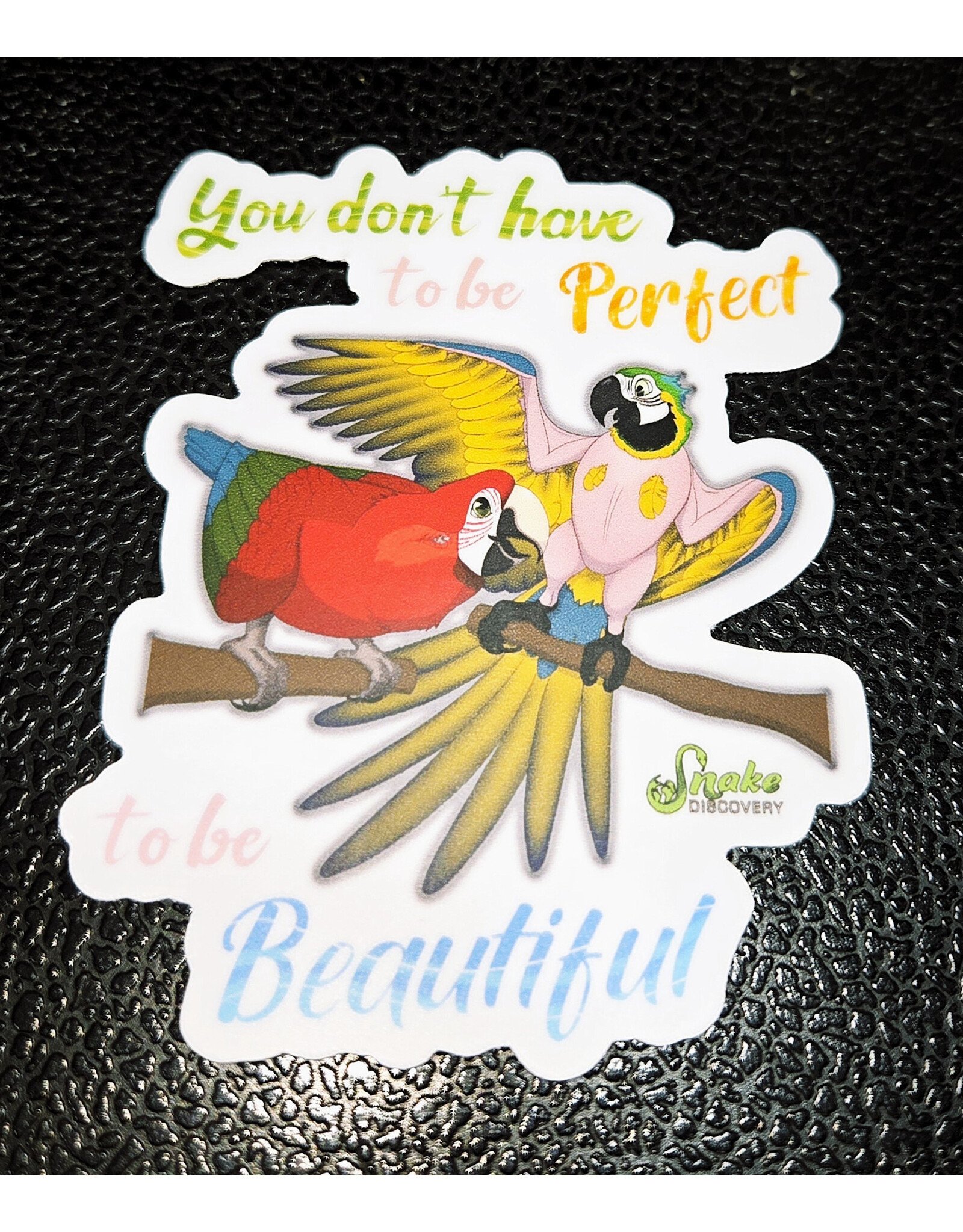 Snake Discovery SD Sticker You Don't Have to Be Perfect