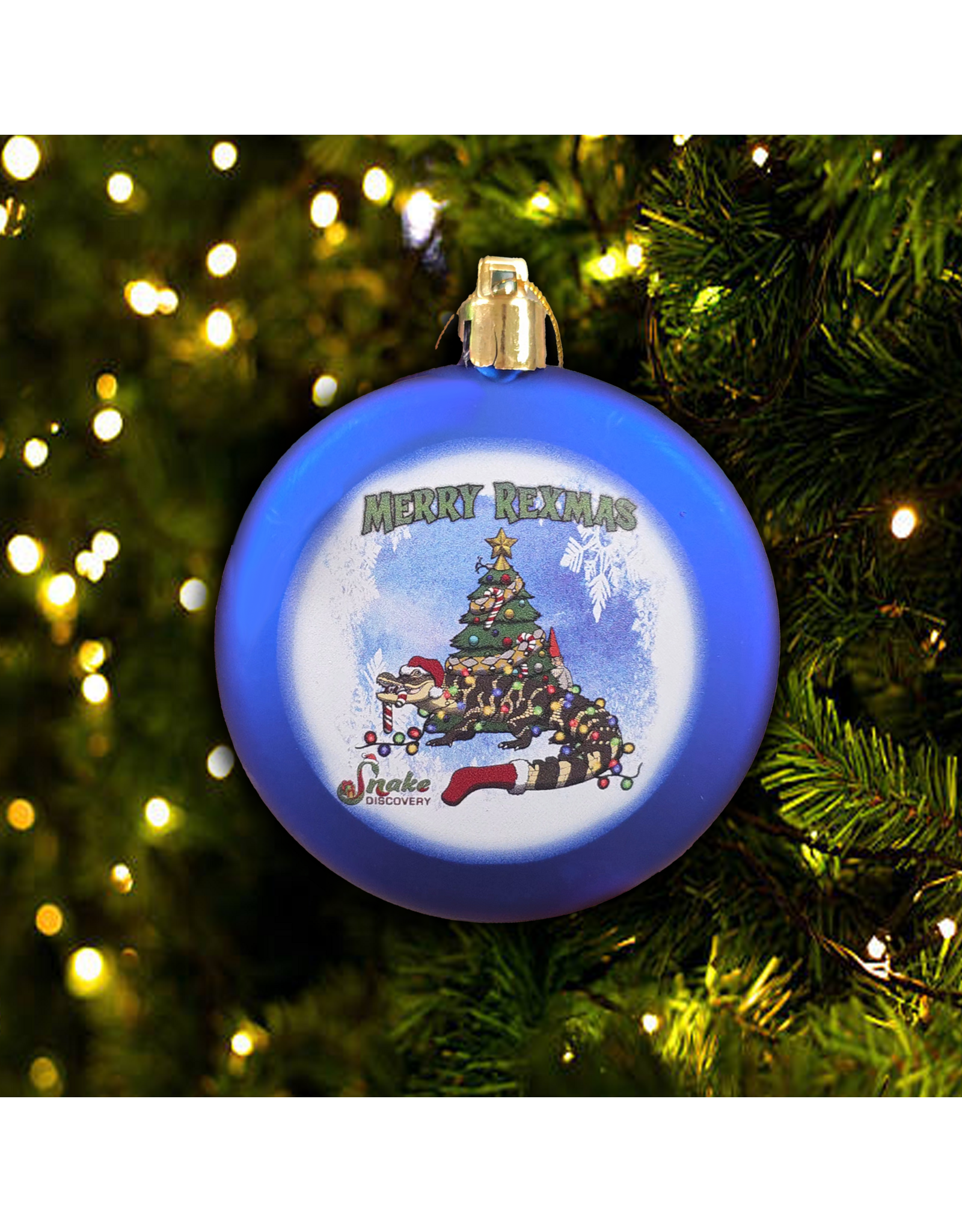Snake Discovery SD Ornament- Merry Rexmas