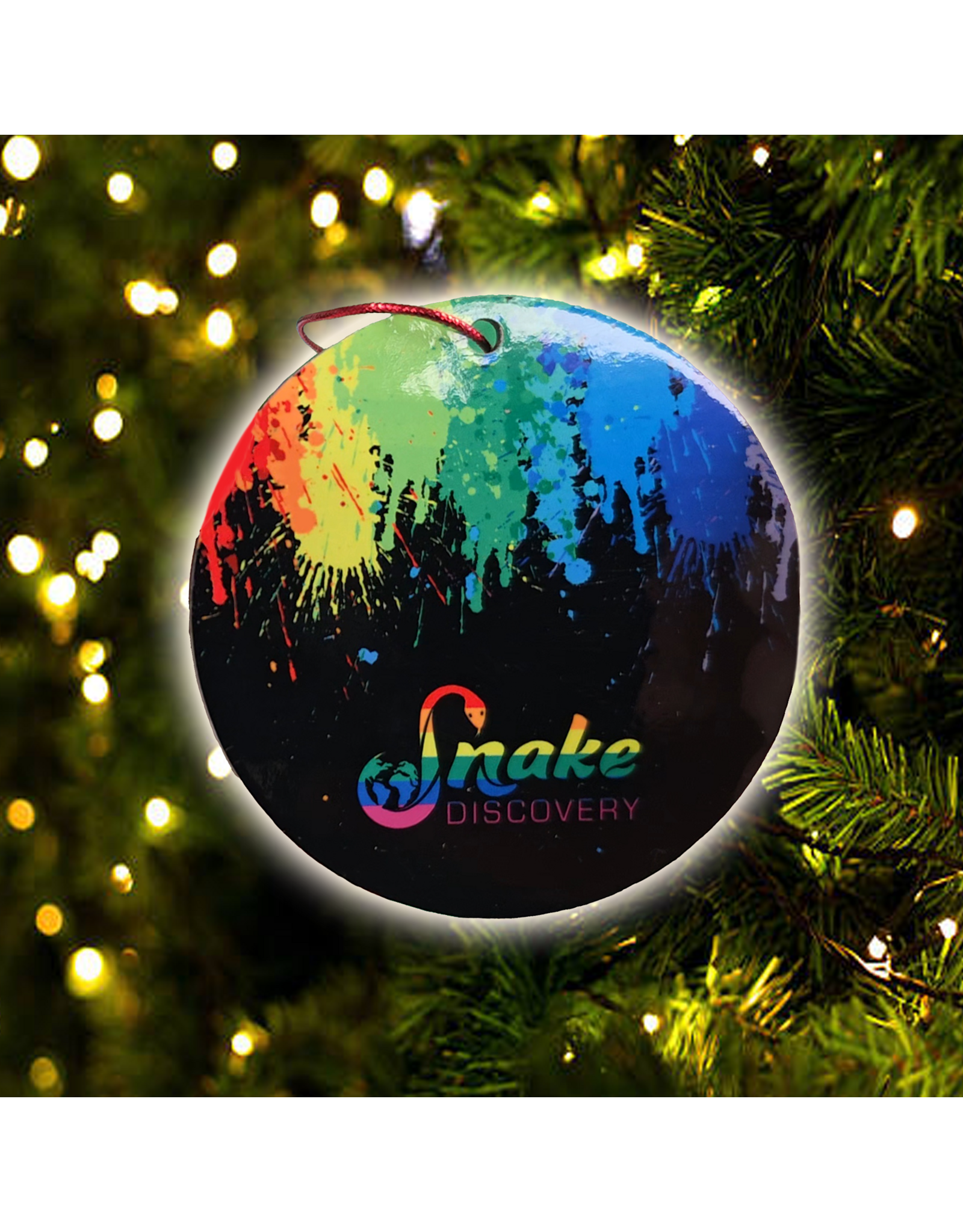 Snake Discovery SD Ornament- Rainbow Logo