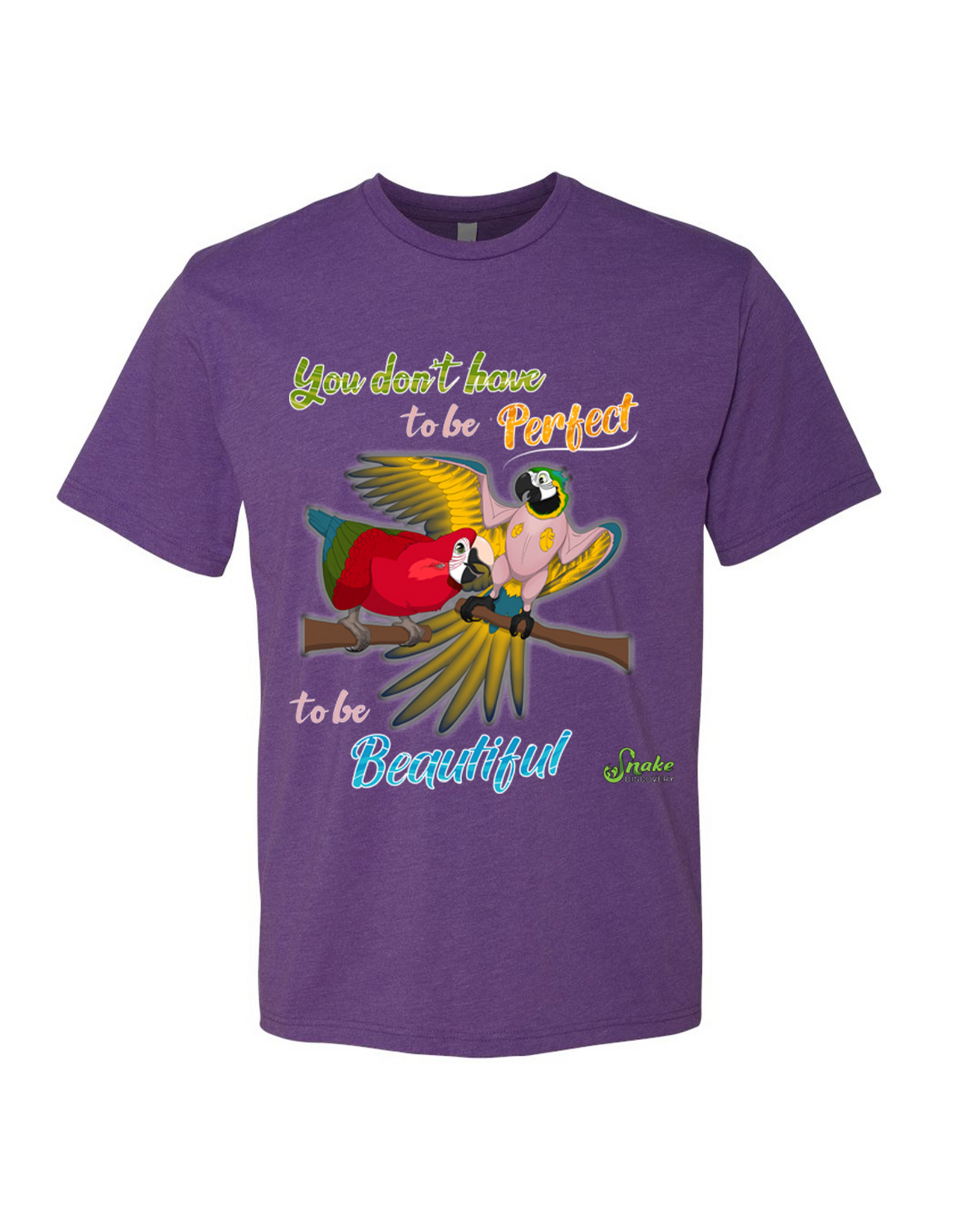 Snake Discovery Imperfectly Beautiful Macaw T-Shirt