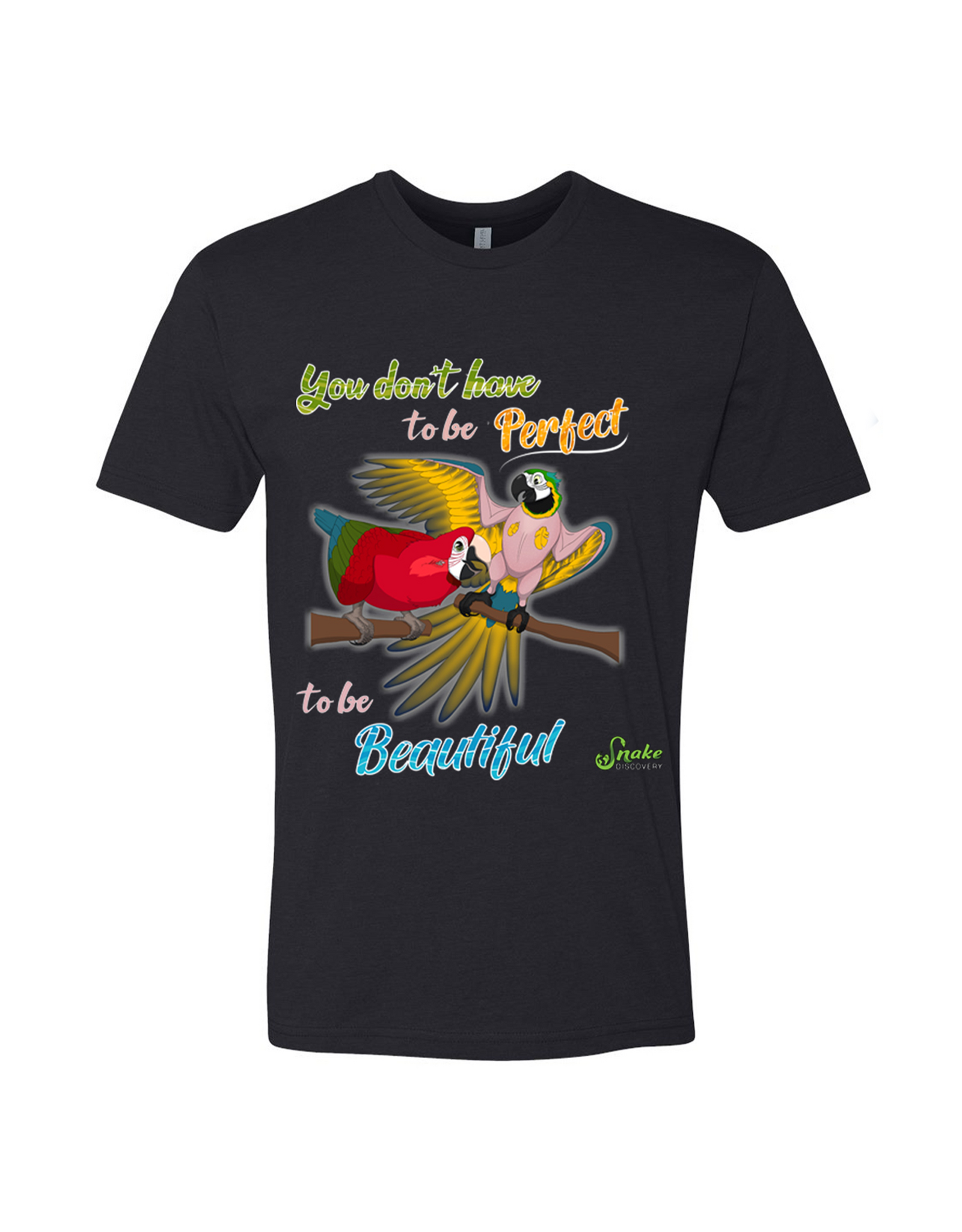 Snake Discovery Imperfectly Beautiful Macaw T-Shirt