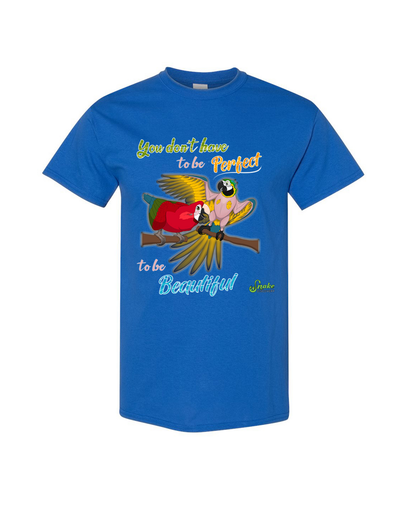Snake Discovery Imperfectly Beautiful Macaw T-Shirt