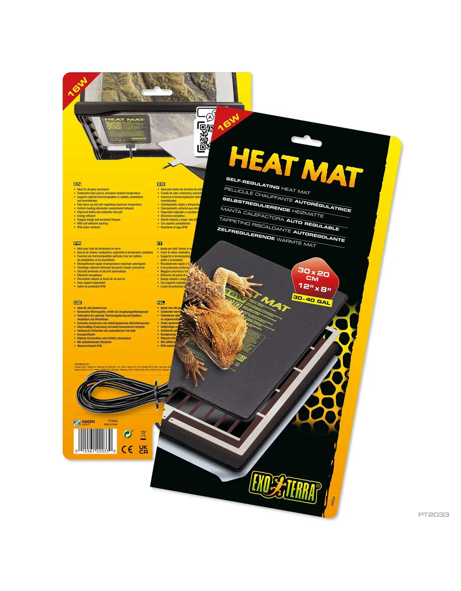 Exo Terra Exo Terra Heat Mat 12" x 8"  16W PTC