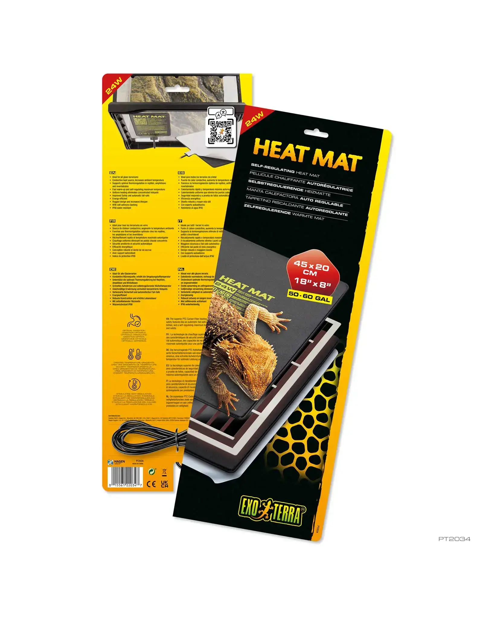 Exo Terra Exo Terra Heat Mat 18"x8" 24W PTC