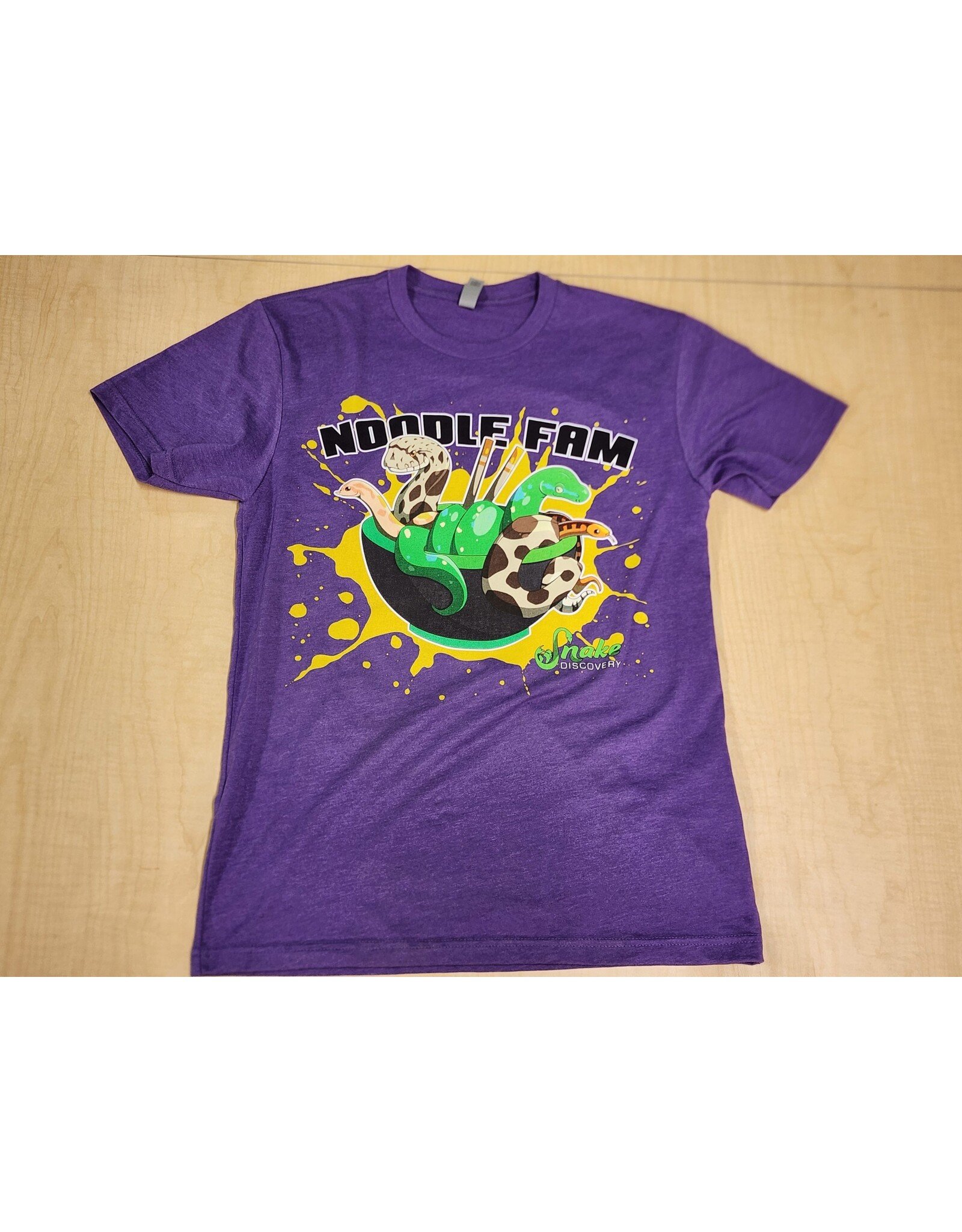Snake Discovery Noodle Fam T-Shirt Purple Unisex XL**