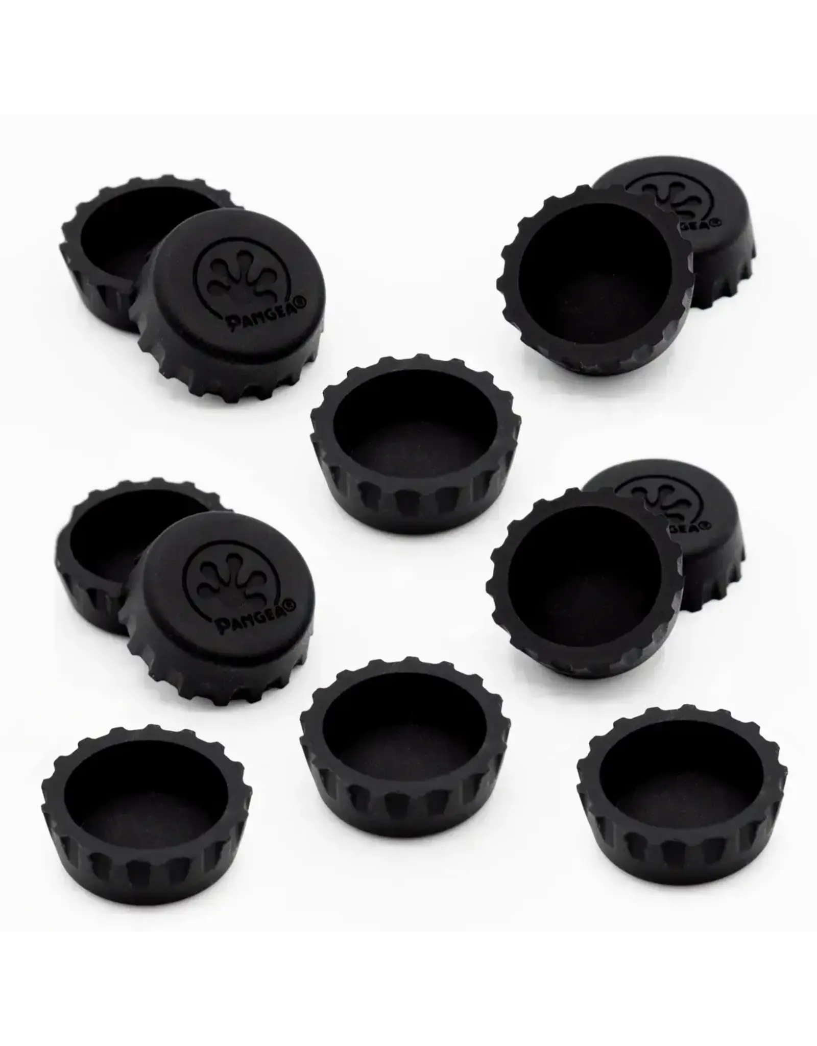Pangea Pangea Silicone Bottle Cap Feeding Dish (Black)