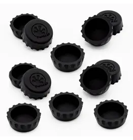Pangea Pangea Silicone Bottle Cap Feeding Dish (Black)