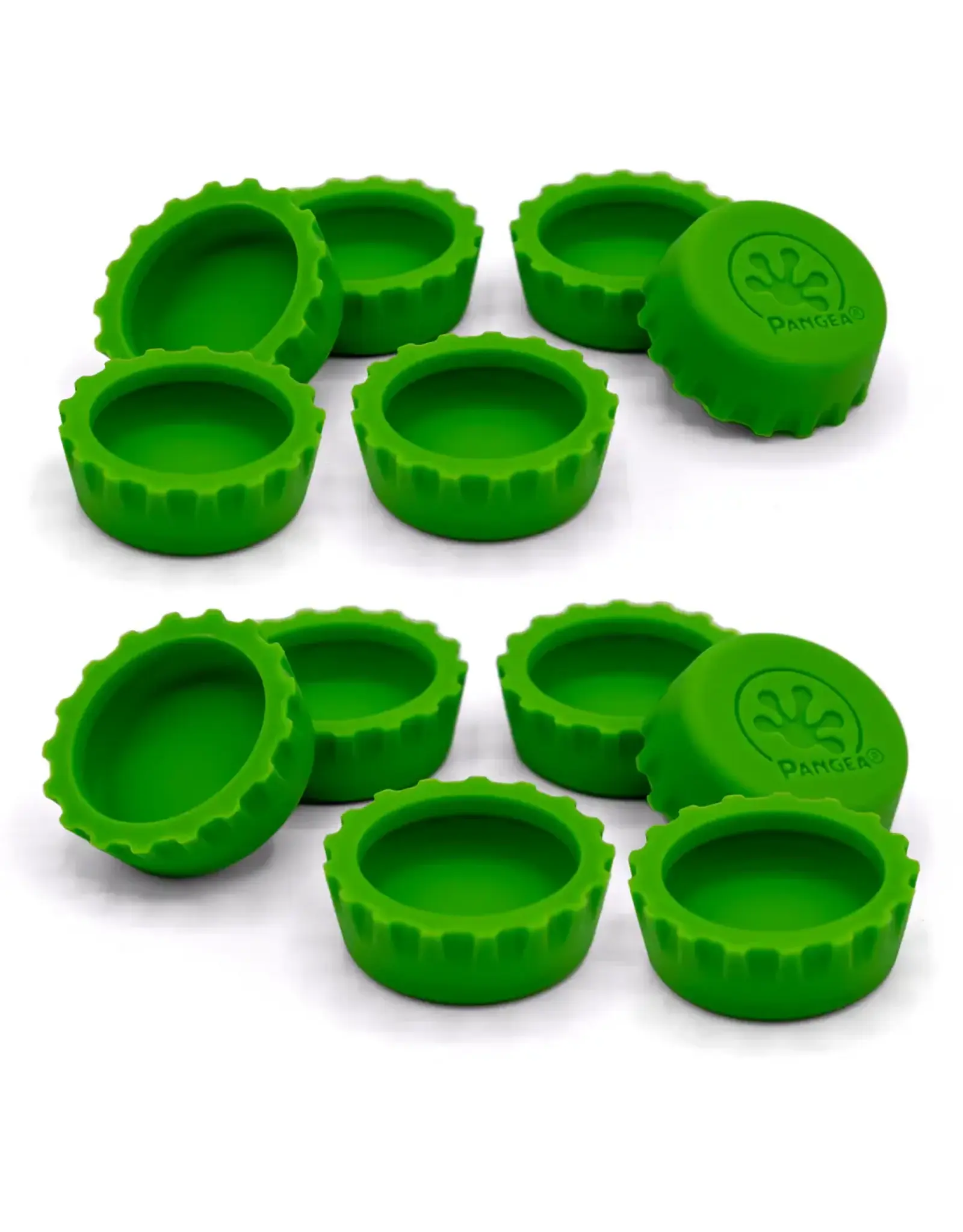 Pangea Pangea Silicone Bottle Cap Feeding Dish (Green)
