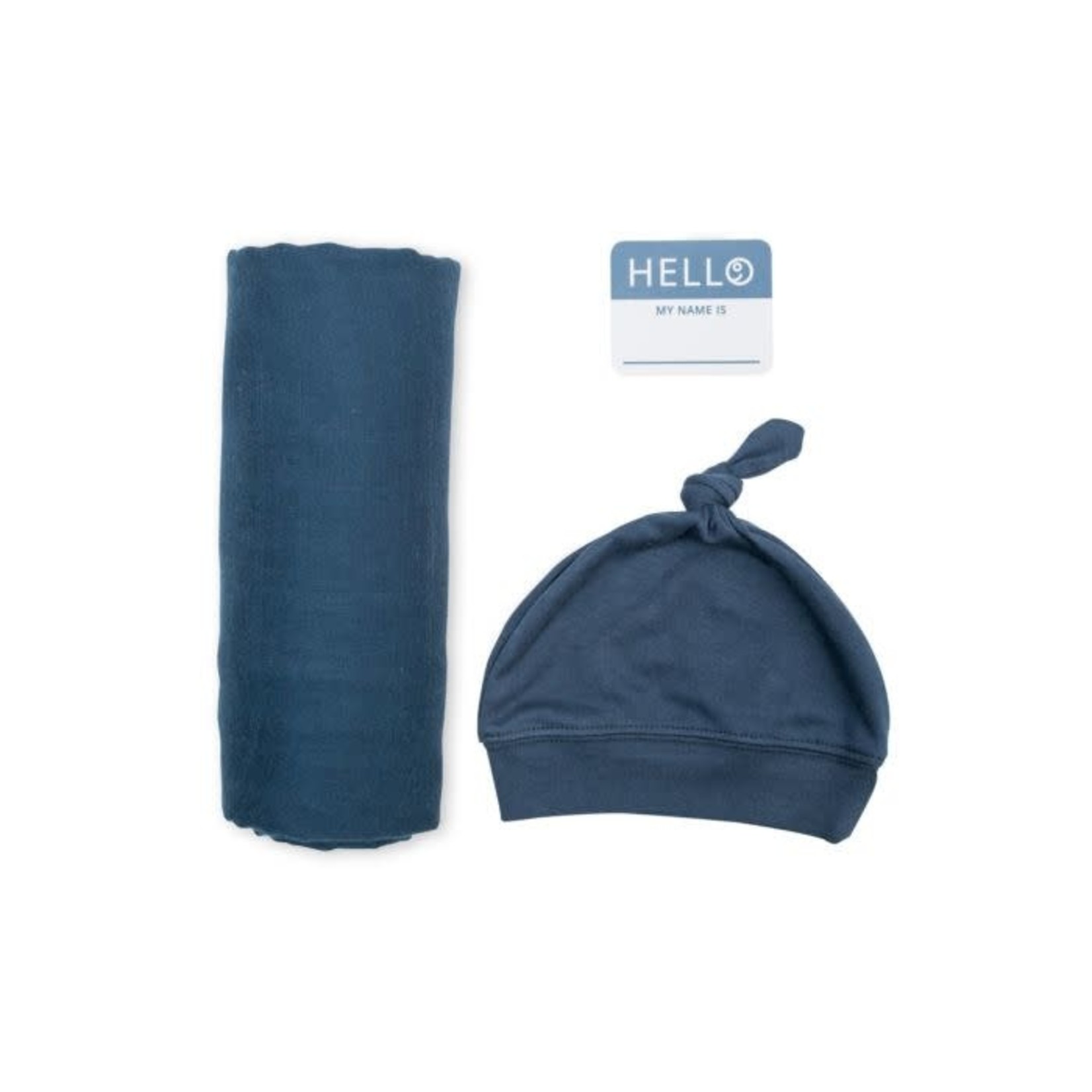 Lulujo Lulujo - Hello World Blanket & Knotted Hat