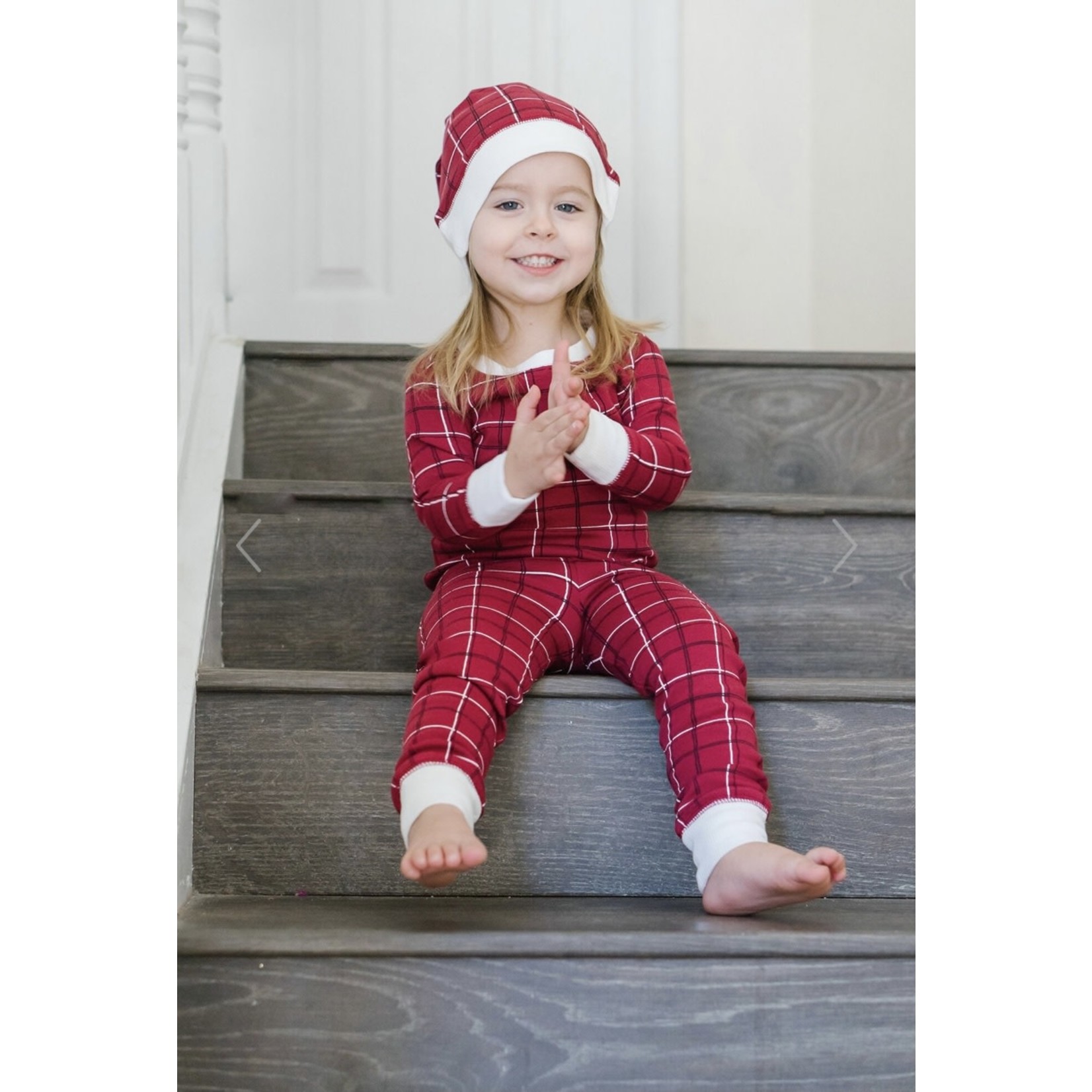 L’oved Baby L'oved Baby - Santa Baby Holiday PJ & Cap Set