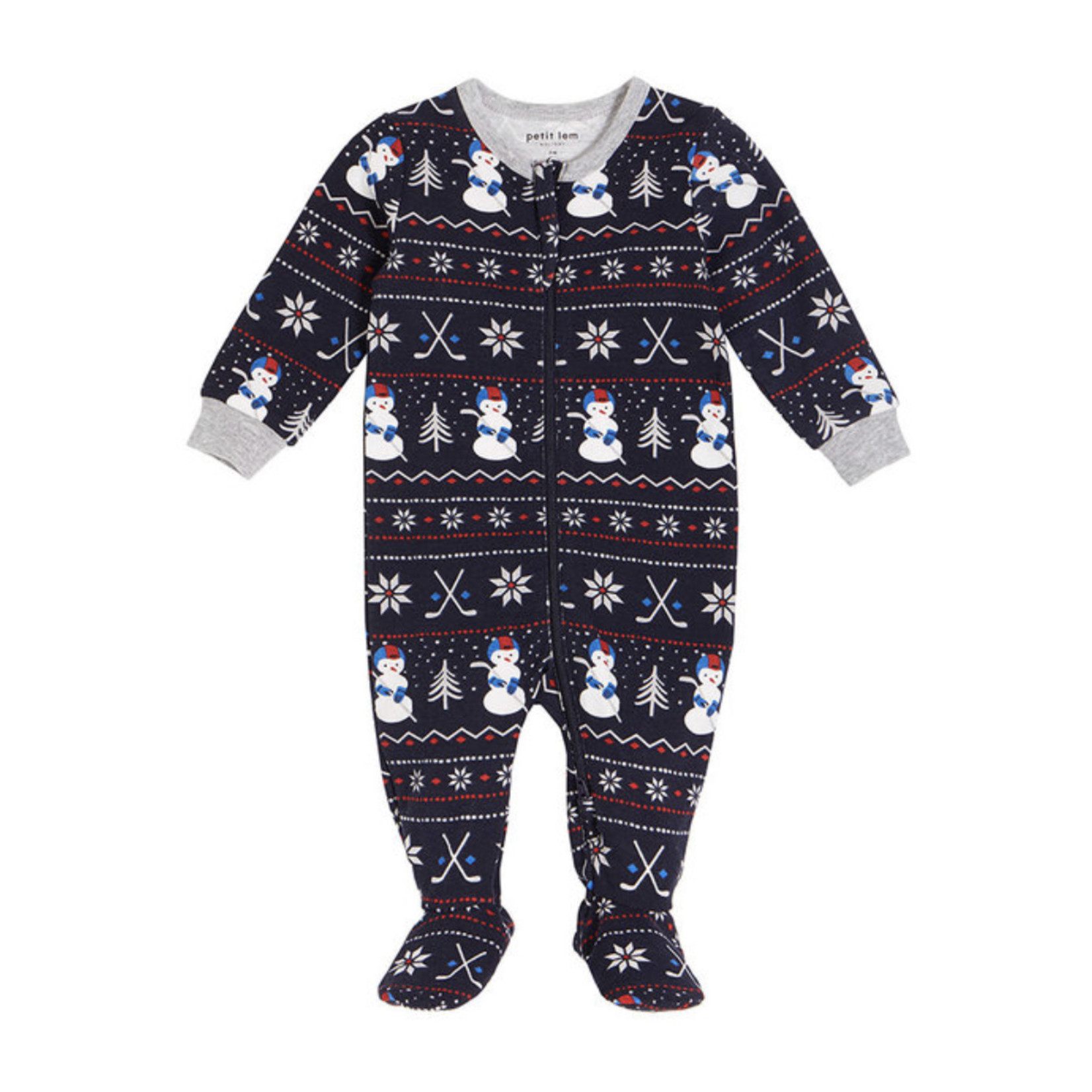 Petit Lem Petit Lem - Snowman Hockey Pj's