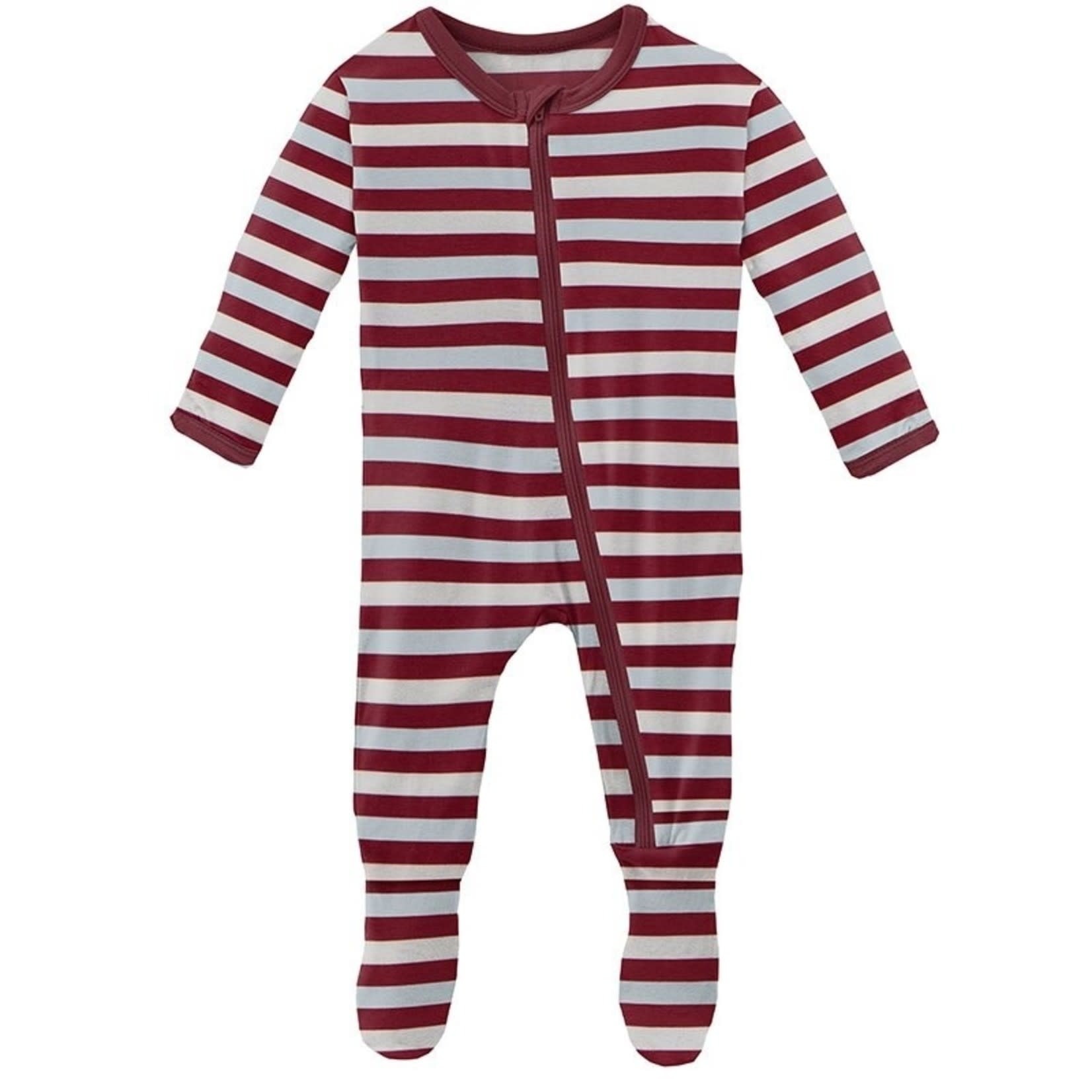 KicKee Pants KicKee Pants - Striped Zipper Footie