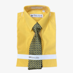 Robert Allan - Gold Shirt & Tie Set