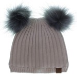 Calikids - Soft Touch Knit Double Pom Toque