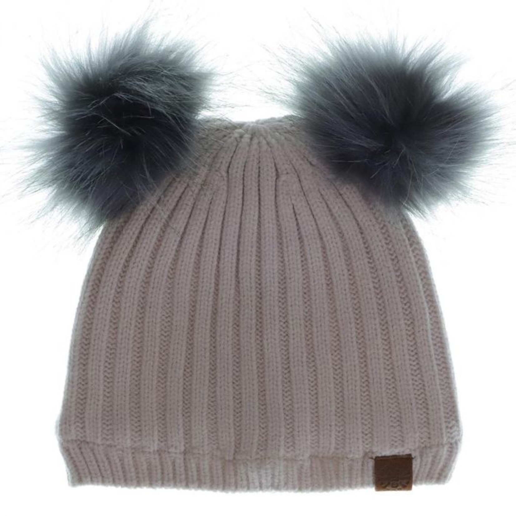Calikids Calikids - Soft Touch Knit Double Pom Toque