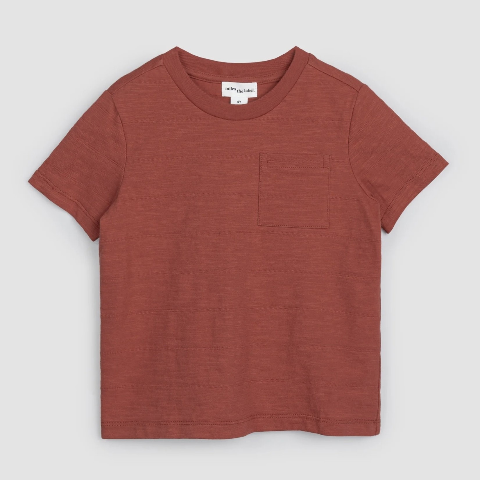Miles The Label Miles The Label - Brick Textured Pocket Tee