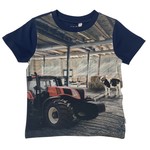 MinyMo MinyMo - Navy with Red Tractor Tee