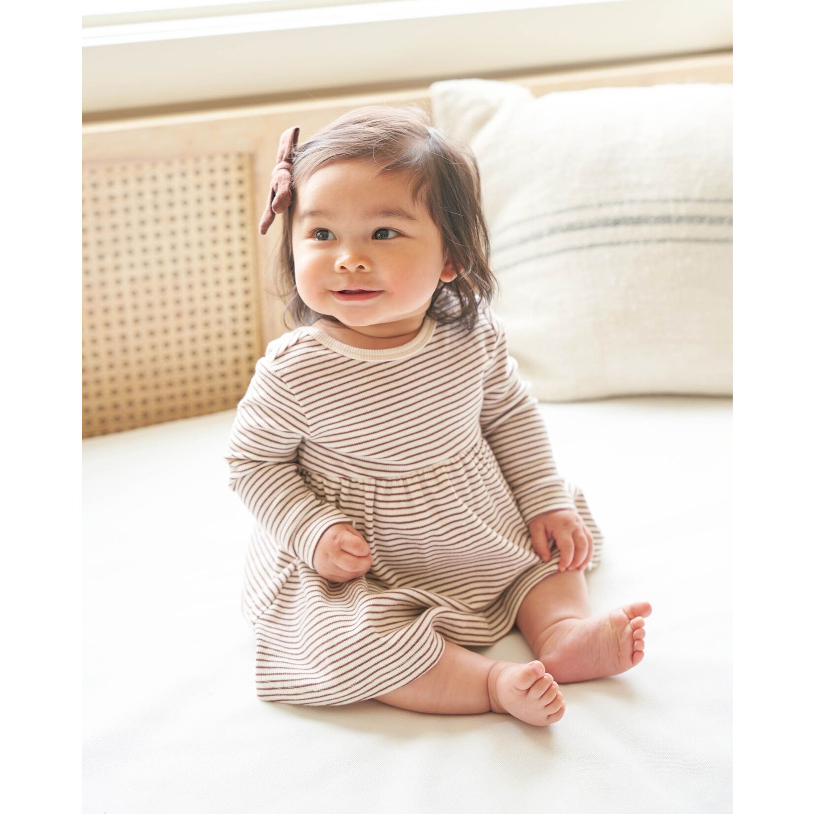 Quincy Mae Quincy Mae - Ribbed L/S Dress Set