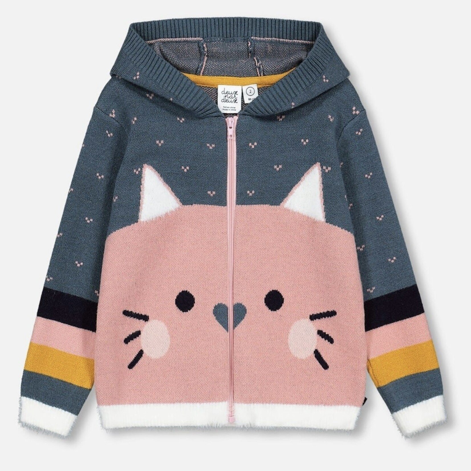 2-piece Kid Girl Animal Cat Print Hoodie Sweatshirt and Colorblock Pan –  PatPat Wholesale