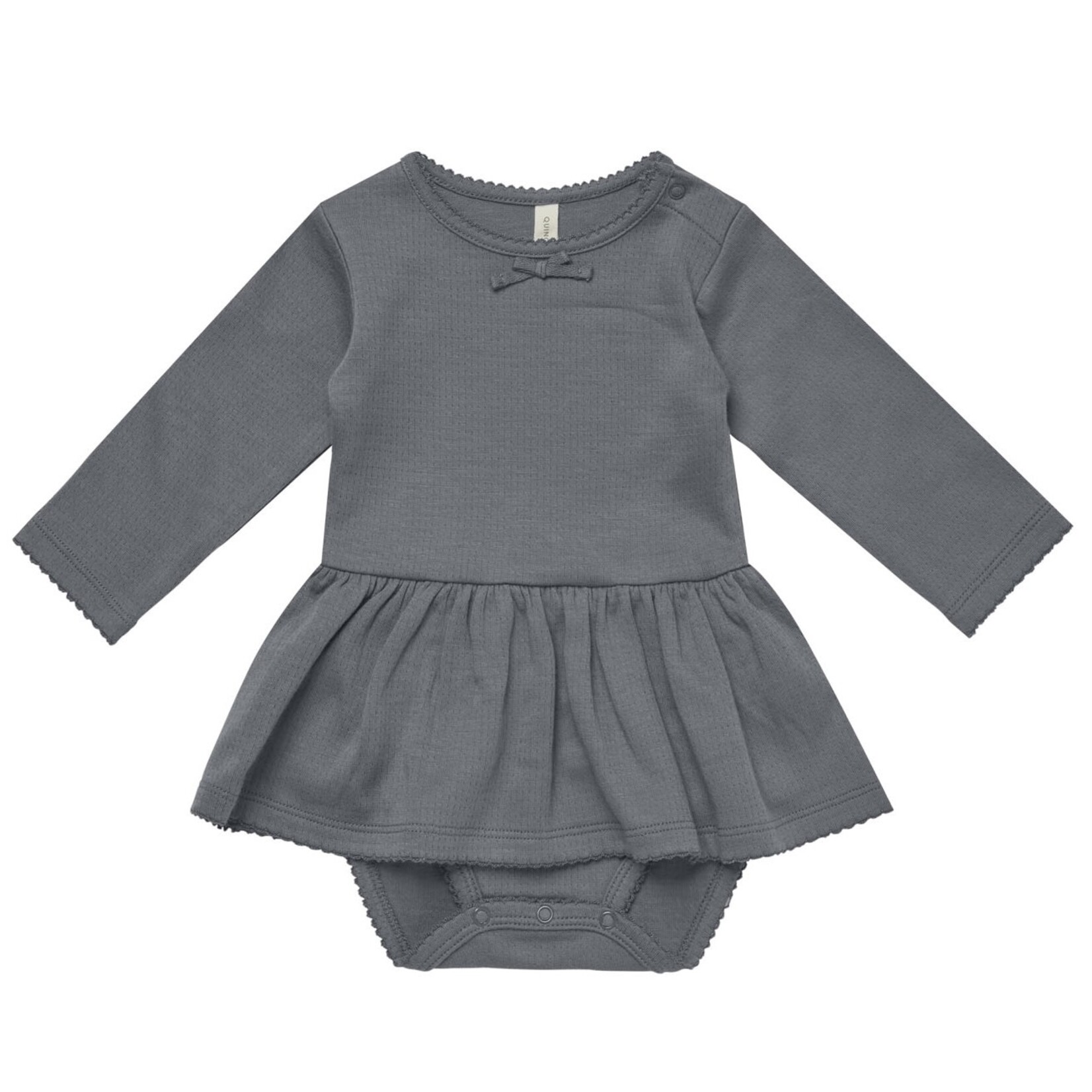 Quincy Mae Quincy Mae - Pointelle Skirted Bodysuit